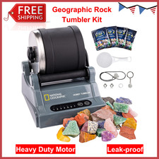 National Geographic Rock Tumbler Kit   Hobby Edition Includes Rough Gemstones
