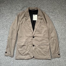 Image of ALL SAINTS Earthy Brown HELM Slim Fit Lightweight Blazer Size 34 RRP £149 BNWT