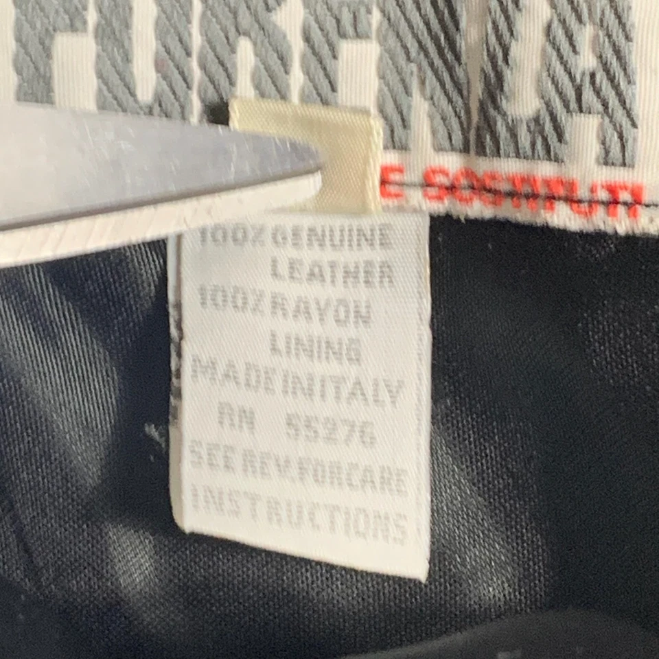 Falda Forenza Vintage Mujer 8 Negra Cuero Suave Mini Corta Forrada Moto Italia Foto 3 de 4