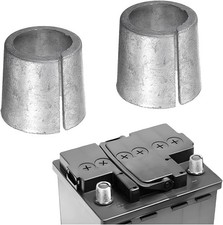 2PCS Car Battery Post Terminal Shims, Lead Automobile Anode Cathode Sleeves, Veh