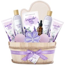 Spa Gift Baskets for Women - Lavender Bath Gift Sets- 11pcs with Bubble Bath,...