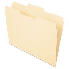 100 PCS Manila File Folder Letter Size 1/3 Cut Tab Office Organizing