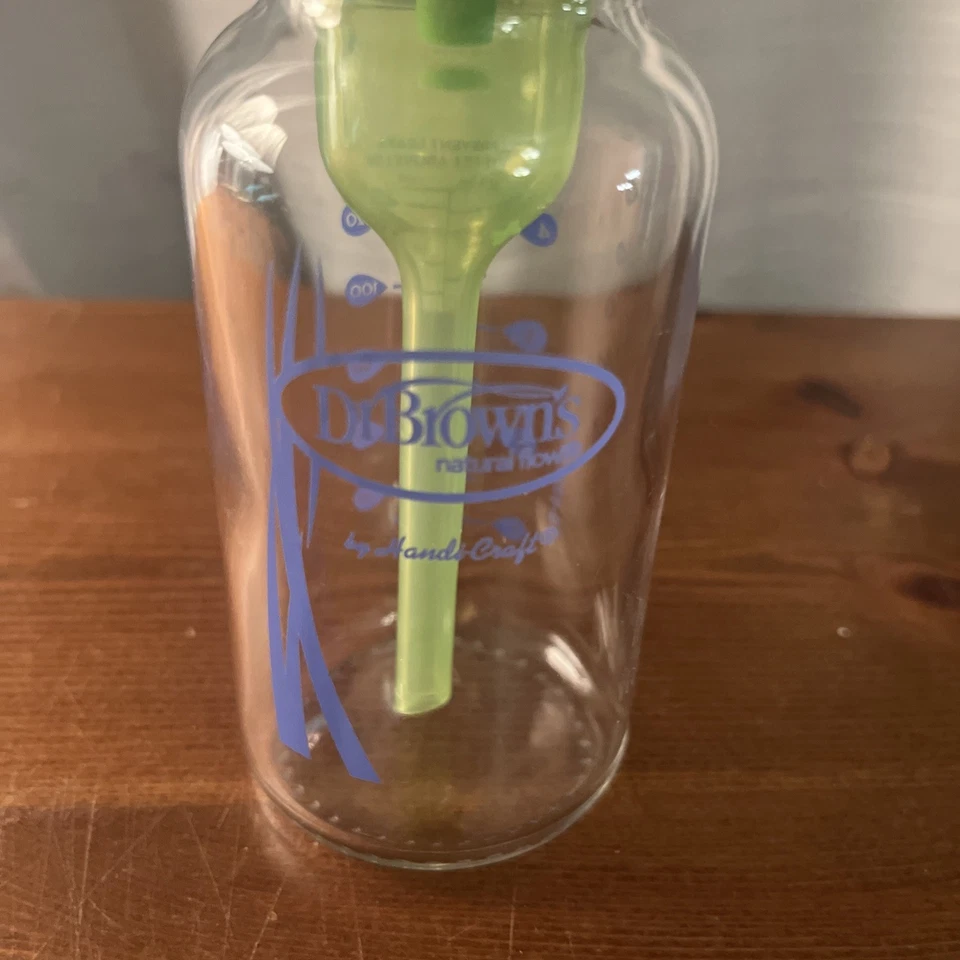 Dr Brown's 4 oz. Biberón de vidrio de flujo natural con pezón tamaño 3 Foto 2 de 4