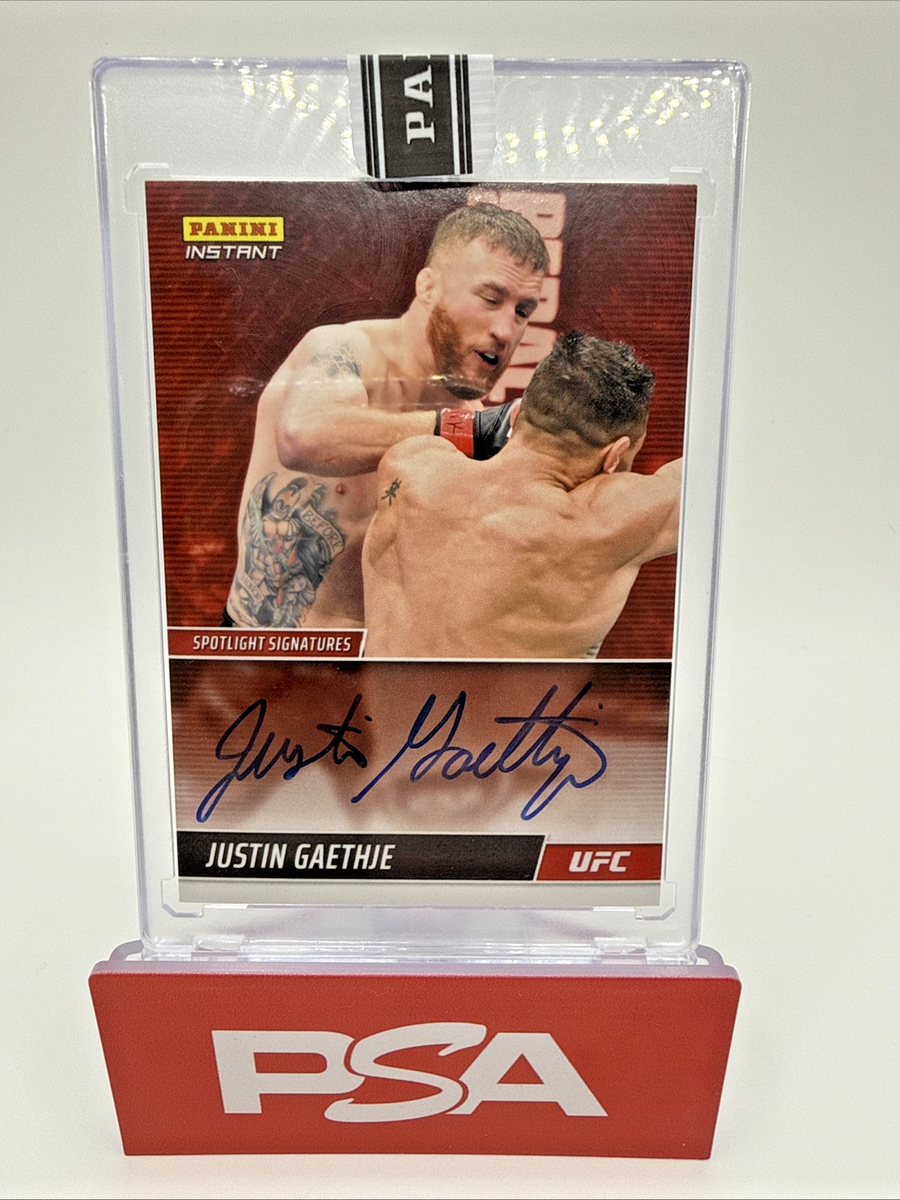 2022 Panini Instant UFC - Spotlight Signatures Justin Gaethje #SS