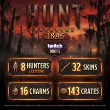 Hunt: Showdown Twitch Drops - 8 Random Hunter + 143 Crates + 32 Skins + 16