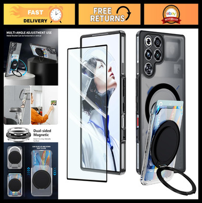 ZTE Nubia Red Magic 11 Pro/11 Pro+ Case, Card Holder, Magnetic Ring, Shockproof