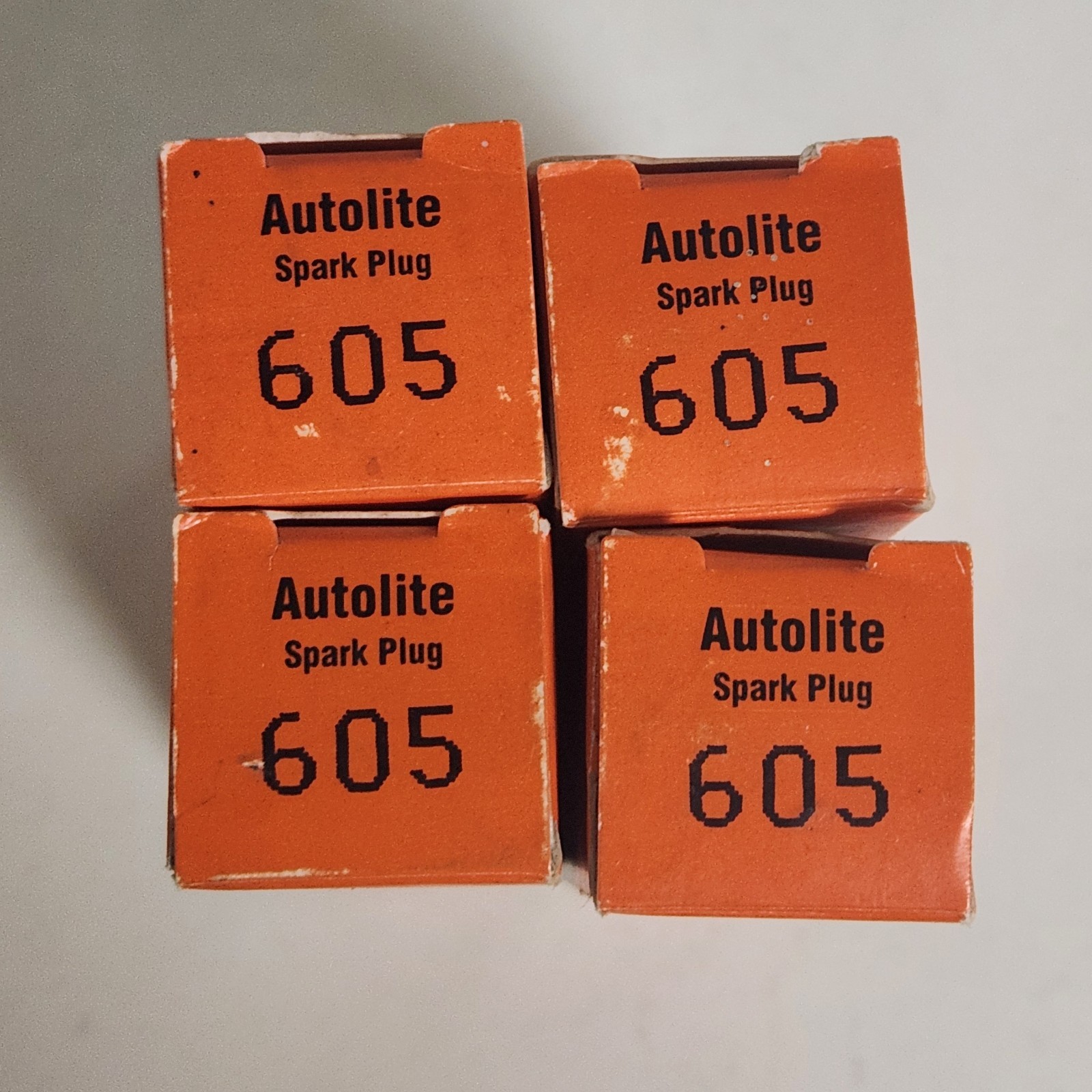 Autolite 605 Copper Core Resistor Spark Plugs Qty 4 NOS