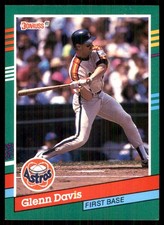 Glenn Davis 1991 Donruss #474 Houston Astros MLB READ FREE SHIPPING AutographDen