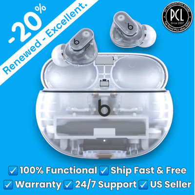  Beats Studio Buds+ Bluetooth Wireless Earbuds Transparent  