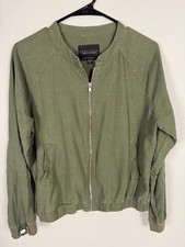 Sanctuary Women s Olive Green Zip Front Lightweight Jacket, Size M YKK
