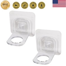 Punch-free Wall-mounted Waterproof Shower Gel and Shampoo Rack 2pcs, White Pl...