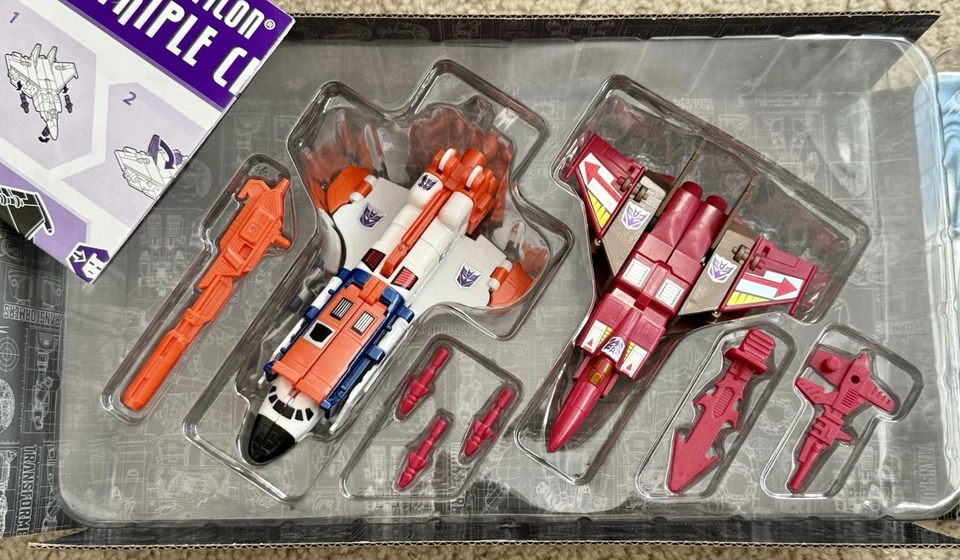 TRANSFORMERS PLATINUM EDITION ASTROTRAIN BLITZWING Triple Changers Decepticon - Image 2 of 3
