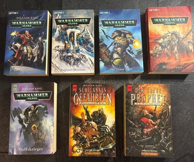 Warhammer 40k William King Felix & Gotrek Heyne Bücher Space Wolves 7 Bände