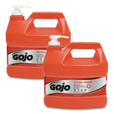 GOJO 095502CT 1 gal. NATURAL ORANGE Pumice Hand Cleaner - Citrus (2/Carton) New
