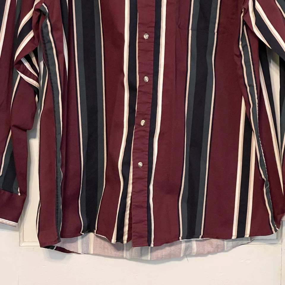 Trader Bay Shirt Men’s X-LT NWOT Striped Classic Long Sleeve Button Up VTG - Image 4 of 4