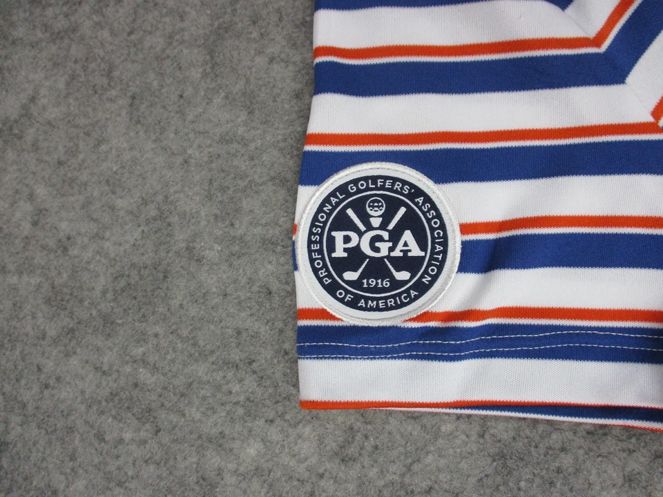 PGA Championship Harding Park Shirt Polo Womens Medium PGA Golf 2020 Striped - Image 4 of 4
