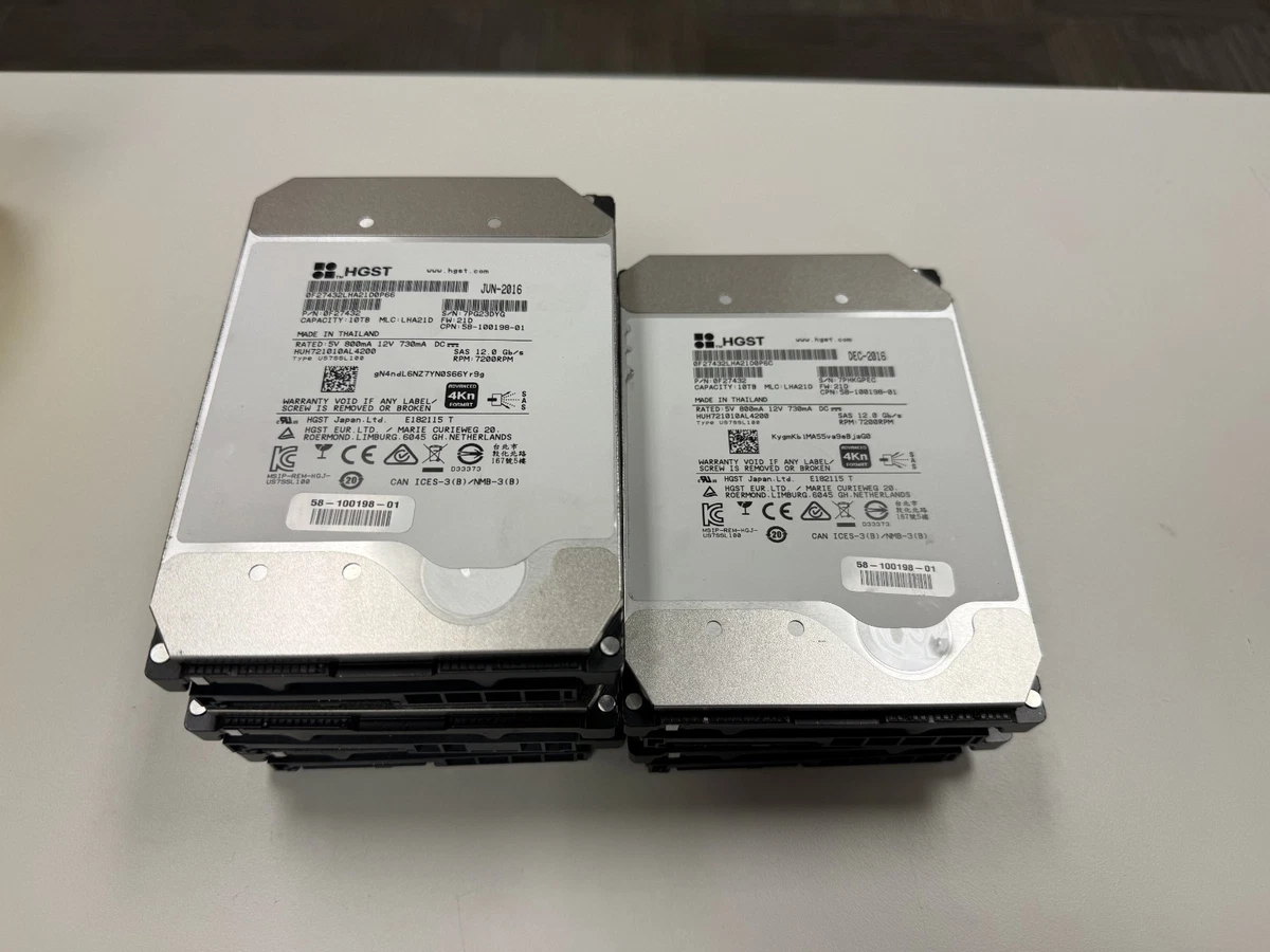 HGST Internal Hard Disk Drives 10 TB Storage Capacity for sale | eBay