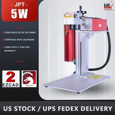 UV JPT 5W Laser Marking Engraver Machine For Glass Metal Wood with 110x110 Lens