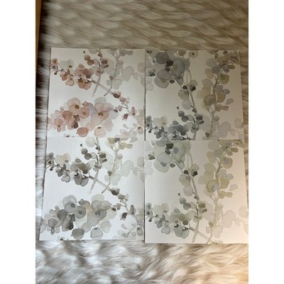 Lot 4 Candice Olson York Wallpaper Samples EV3973 Blossom Fling 12x12 Floral
