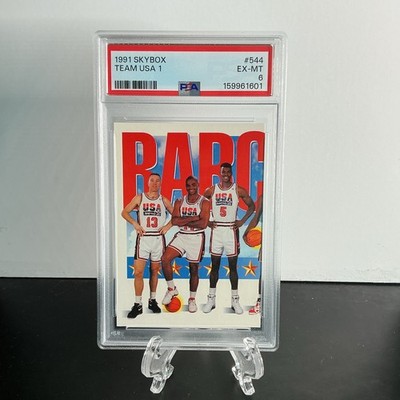 SkyBox 1991 Team USA 1 Barcelona '92 #544 Michael Jordan PSA 6 Card