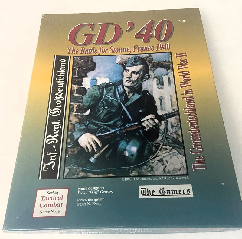 GD' 40 The Battle for Stonne, France 1940 by The Gamers NEW (UNPUNCHED)