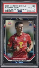 2021-22 Topps Chrome Red Bull Salzburg Team Soccer Cards Checklist 21