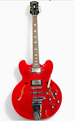 Epiphone Joe Bonamassa ES-335 1962 Red Semi-Hollow 6-String w/ Hard Case COA