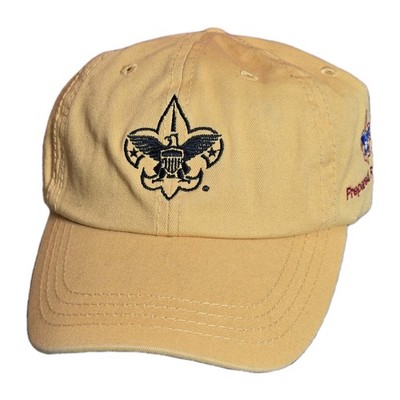 NEW Boy Scouts Pro Am Baseball Cap Hat 2013 American Dry Goods Yellow Cotton 