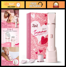Painless Bikini Trimmer for Women - Cordless Electric Body Shaver, IPX7 Waterpro