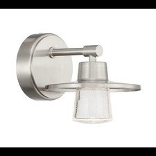 NEW Minka Lavery Beacon Avenue 6" Tall LED Bathroom Sconce with Seedy Glass Diff