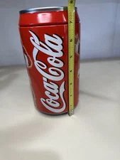 Coca-Cola Santa Coin Bank Soda Can Shaped Holiday Tin Small Dent