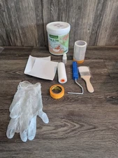 Tub and Tile Refinishing Kit, White Paint 35 Fl Oz Water Base Slip Resistant 