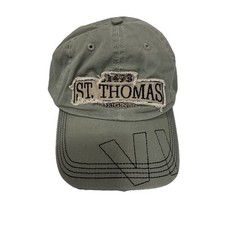 St. Thomas Original US Virgin Islands Cap Adult Adjustable Spell Out Hat Green