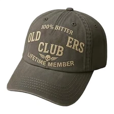 1x Old F*ckers Club-Baseball Cap Vintage Baseball Hat, Adjustable Funny Hat