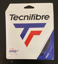 NEW Tecnifibre PU 400 NRG2 16 Gauge 1.32mm Tennis String Black