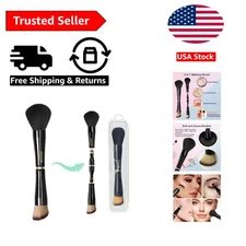 Travel Makeup Brushes with Case, 4 in 1 Makeup Brush Set, Powder Brush, Found...
