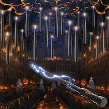 Floating Candles with Wand 12 Pack Flameless Candles Magic Hanging Taper Cand...