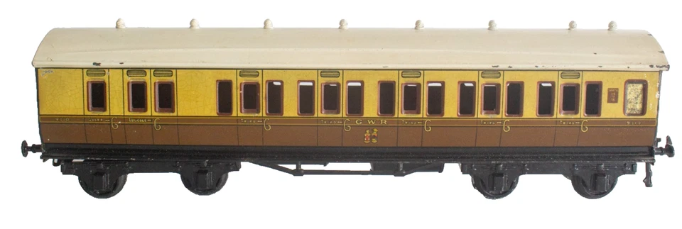 Juego de 2 autocares de pasajeros GWR calibre 0 poco comunes Bassett-Lowke de 1915 Foto 4 de 4