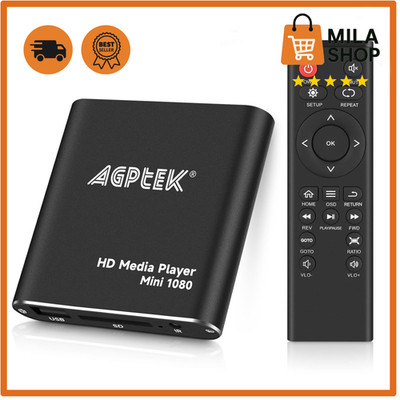 Mediaplayer 1080P Full HD Mini HDMI Digital USB Fernbedienung MP3 MKV AVI FLAC