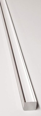 1-Piece Clear Acrylic Plexiglass Square Rod - 3/8" X 3/8" X 36" Long, .375 Lucite Bar