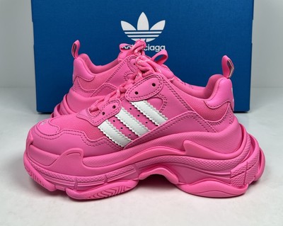 Size 34EU/4W - Balenciaga Triple S x Adidas Sneakers Pink💗 NEW