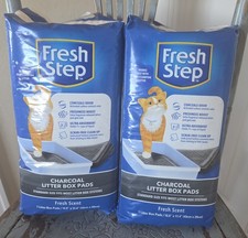 Fresh Step Charcoal Cat Litter Box Pads 16.9" x 11.4"  2 BAGS 7 Pads Per Bag 14