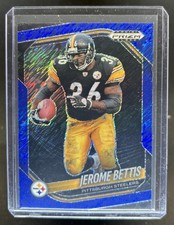 2025 Panini Prizm Black Jerome Bettis Blue Shimmer FOTL #/35 Steelers