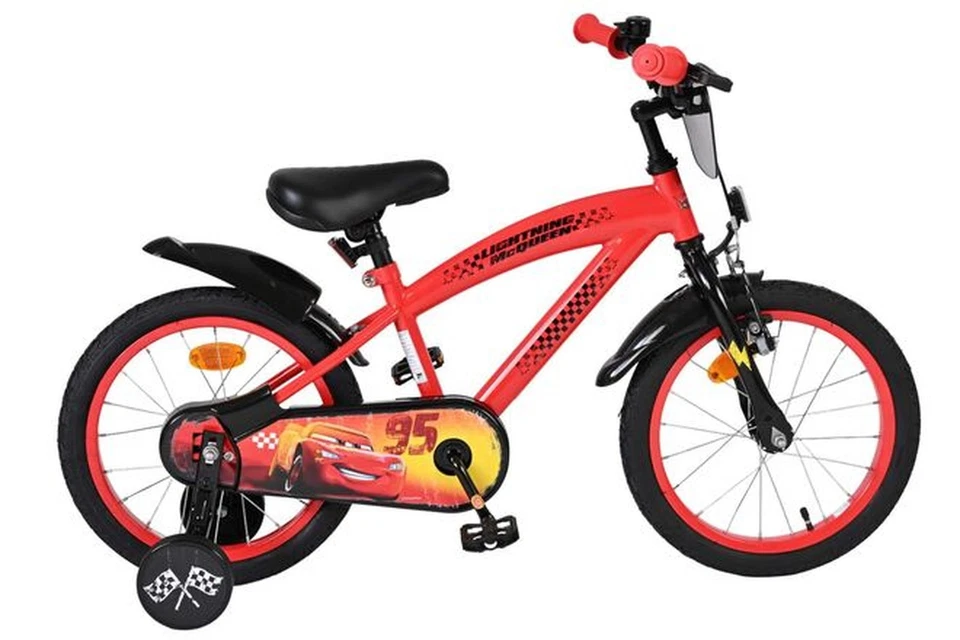 Volare Disney Cars Kinderfahrrad - Jungen - 16 Zoll - Rot