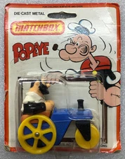 RARE 1980 MATCHBOX CS-14 DIE CAST POPEYE BLUTO'S ROAD ROLLER BRAND NEW