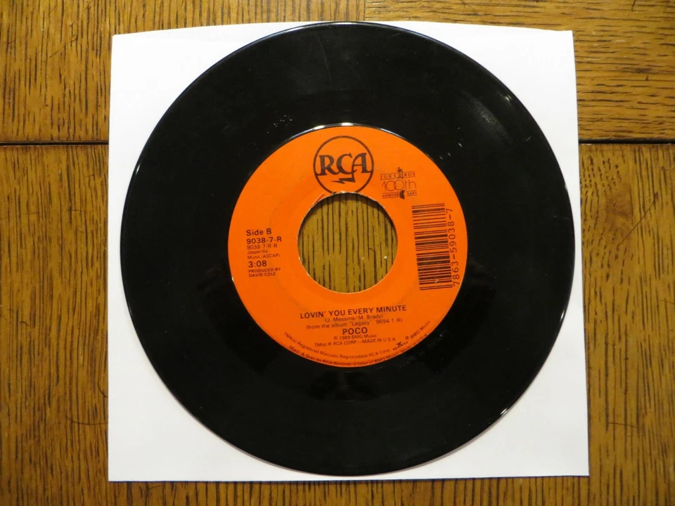 Poco – Call It Love / Lovin' You Every Minute - 1989  RCA 9038-7-R 7" Single VG+ - Image 2 of 2