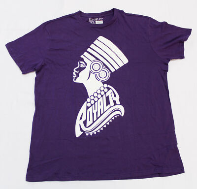 Izzy & Liv Unisex Adults She's Royalty Vibes Graphic Tee EJ2 Purple Size XL 