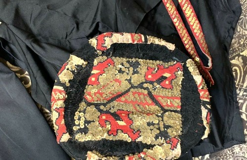 Antiker handbestickter nahöstlicher Rock und Bluse Pailletten Museumsqualität - Bild 12 von 12
