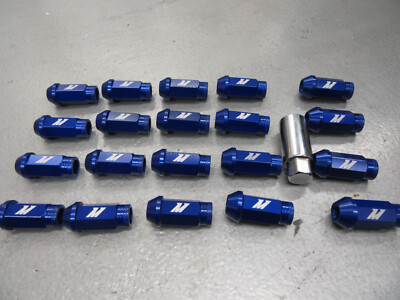 Mishimoto MMLG-125-LOCKBL Blue Aluminum Locking M12x1.25 Lug Nuts
