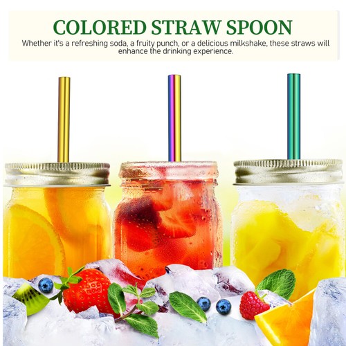Reusable Straws & Smoothie Straws Bubble Tea Straw Party Drinking Straws - Picture 4 of 12